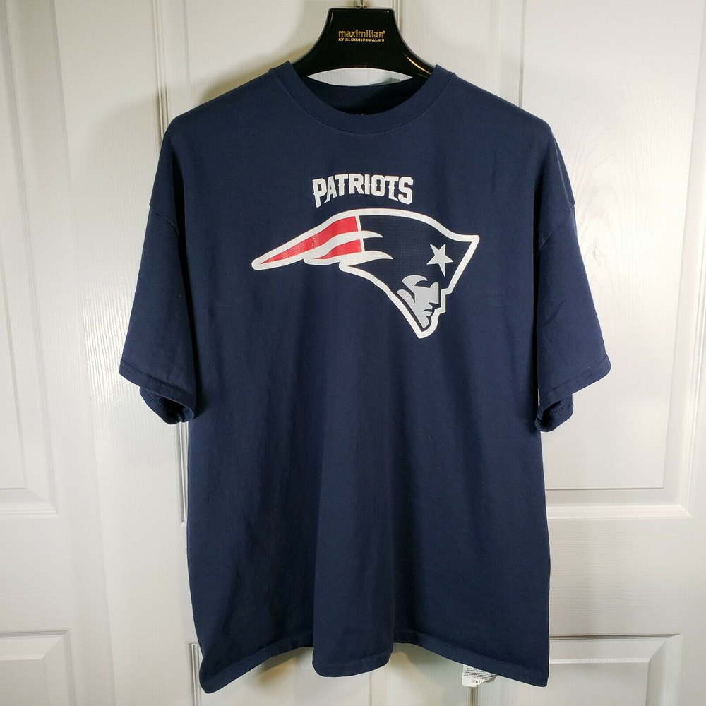 Majestic NFL New England Patriots Majestic Mens 2XL Navy Blue EUC